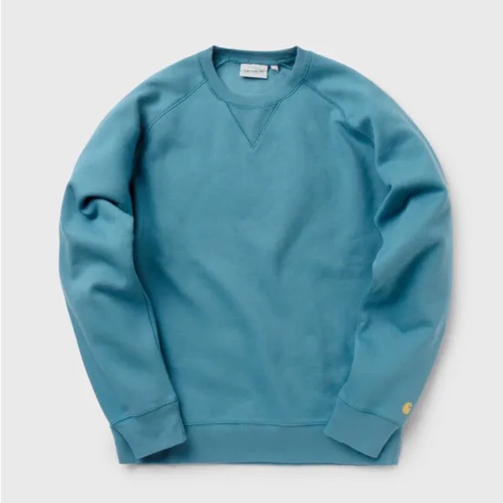 Carhartt WIP Chase Crew Sweat Sweatshirt Blue/Hydro Gold XL